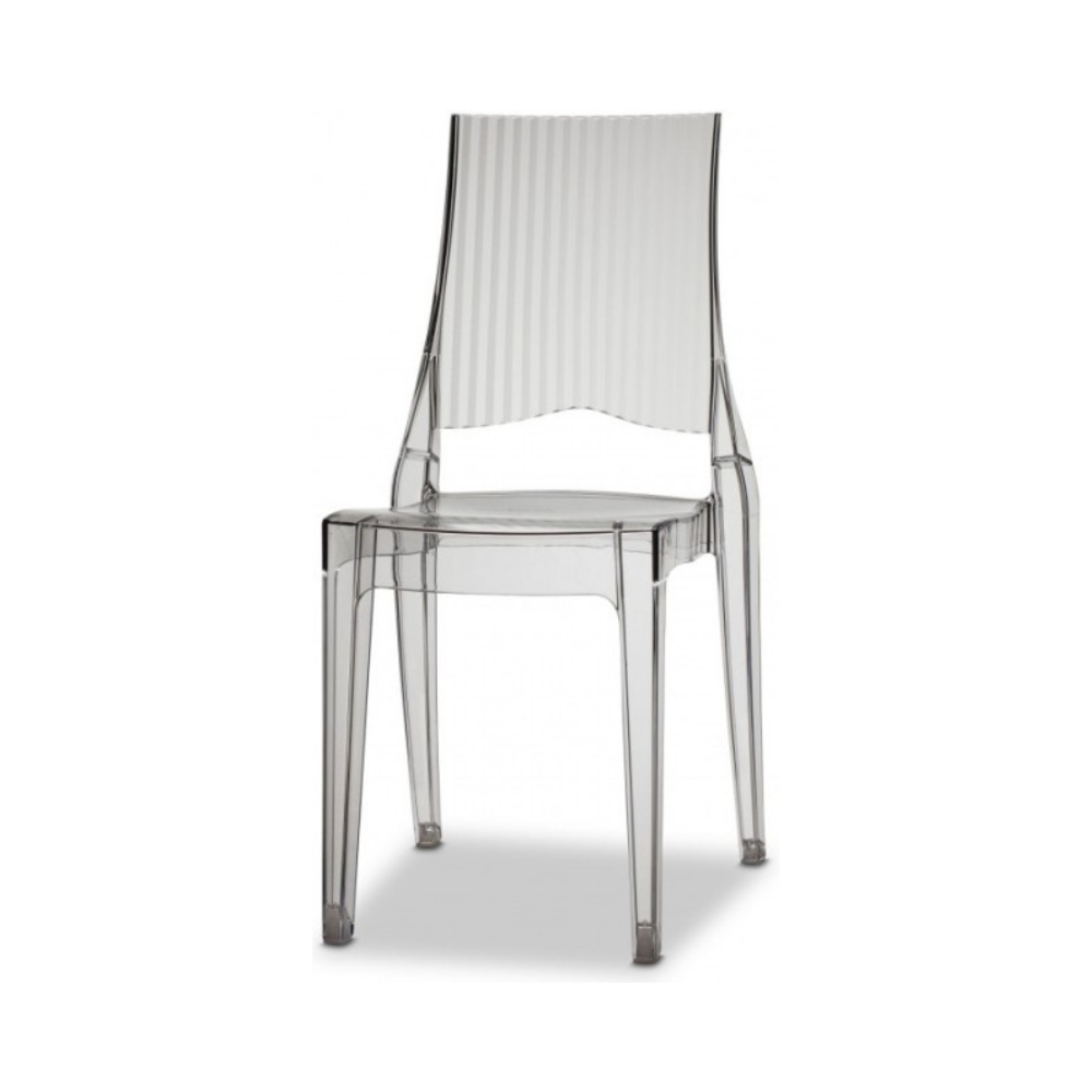 Chaise plexi crystal face