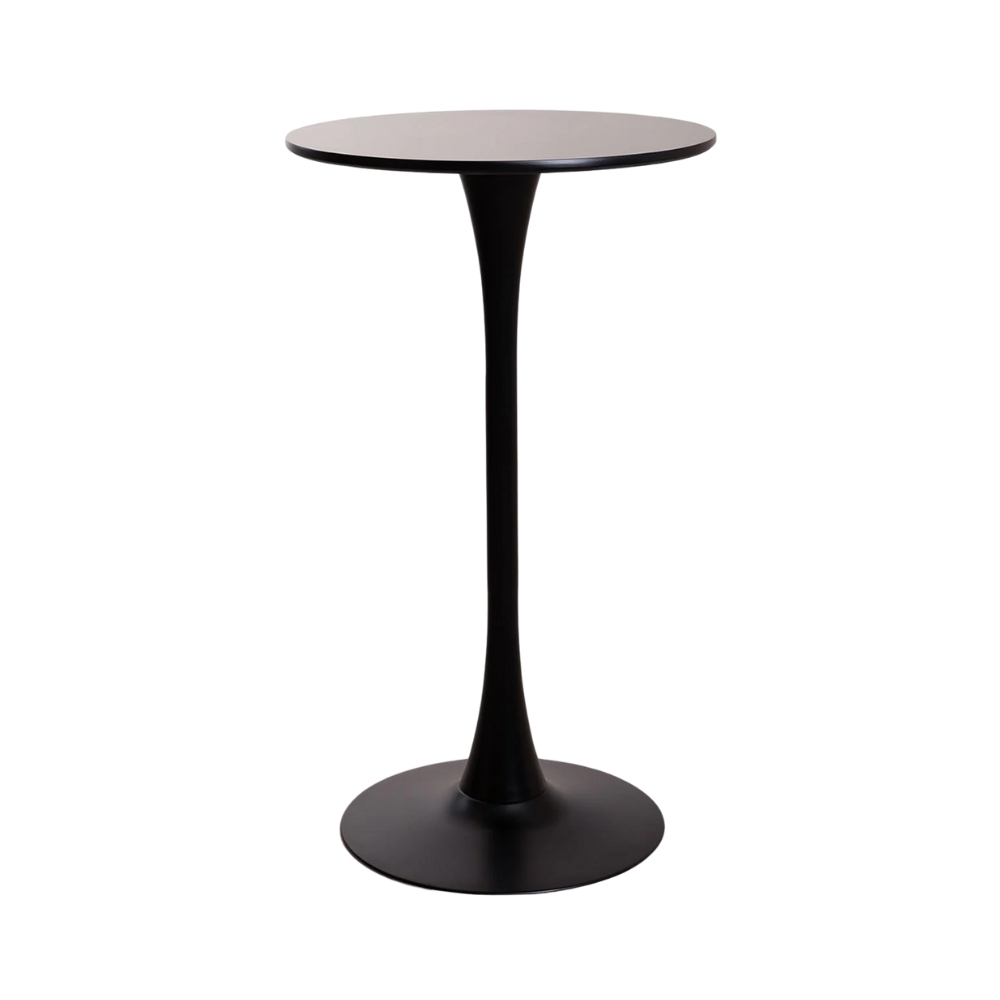 Mange debout rond noir
